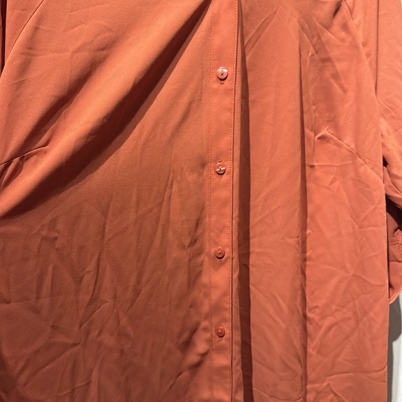 Alfani XXL Essiental Tunic Sheer 3/4 Sleeve Button Down NWT - Picture 5 of 8